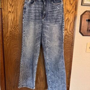 Gianni Bini Blue Straight Leg Jeans
